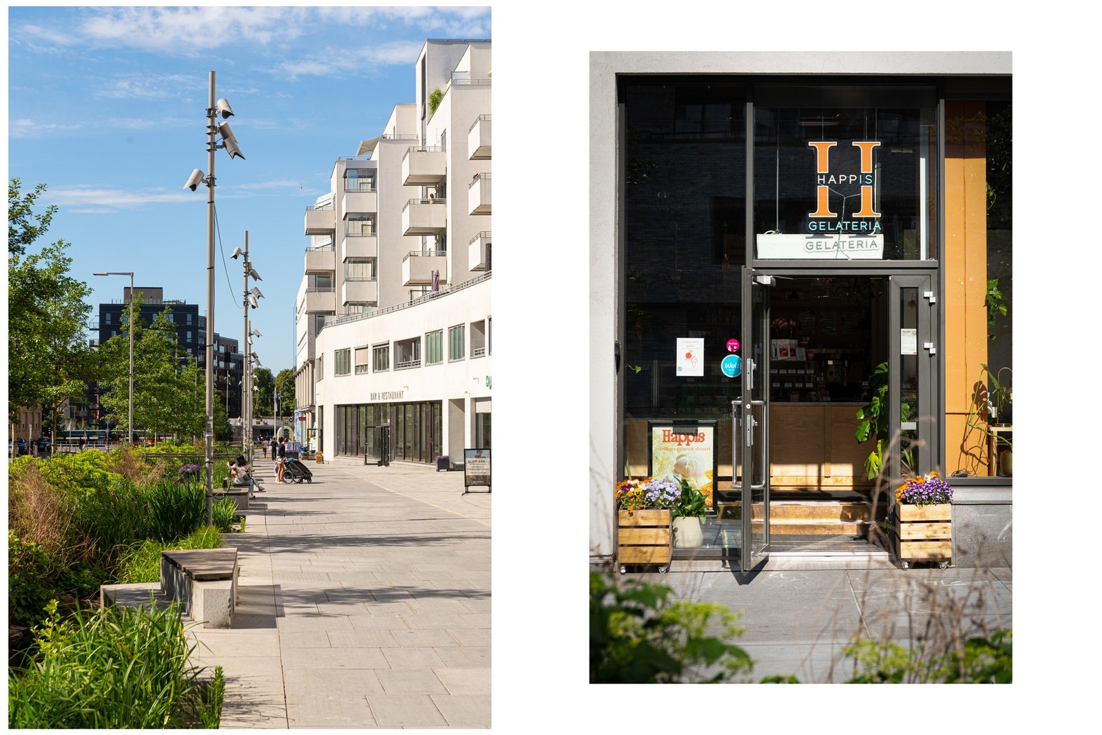 Ensjø har utviklet seg til en levende bydel med et bredt tilbud av butikker og serveringssteder. Galleribilde