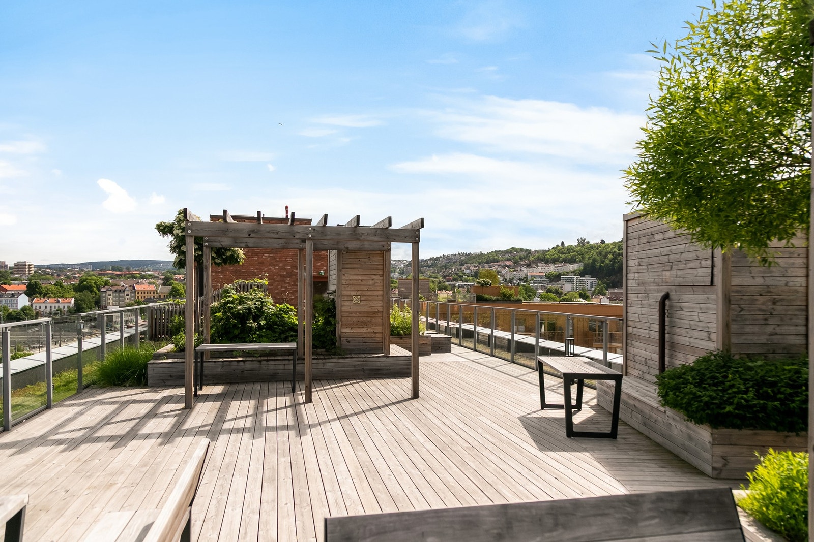 Felles takterrasse. Galleribilde