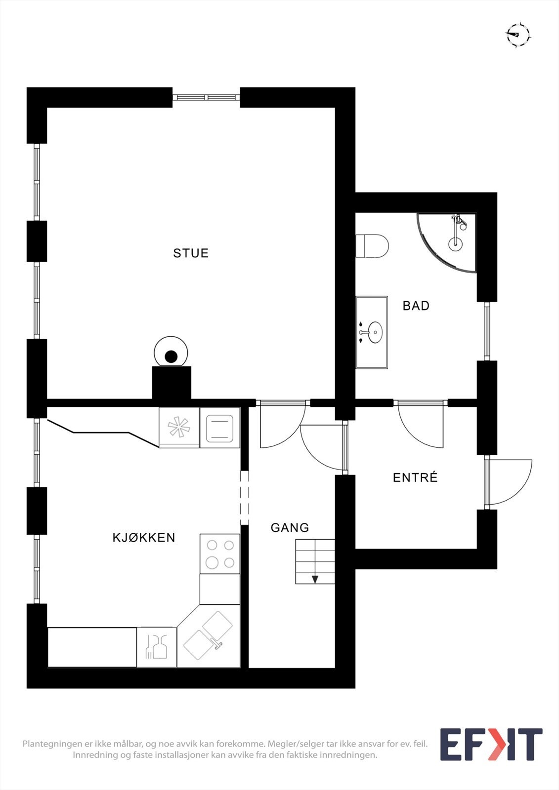 Planskisse 1.etasje Galleribilde