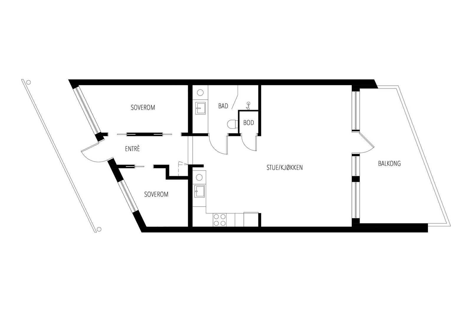 Plantegning 2. etasje Galleribilde