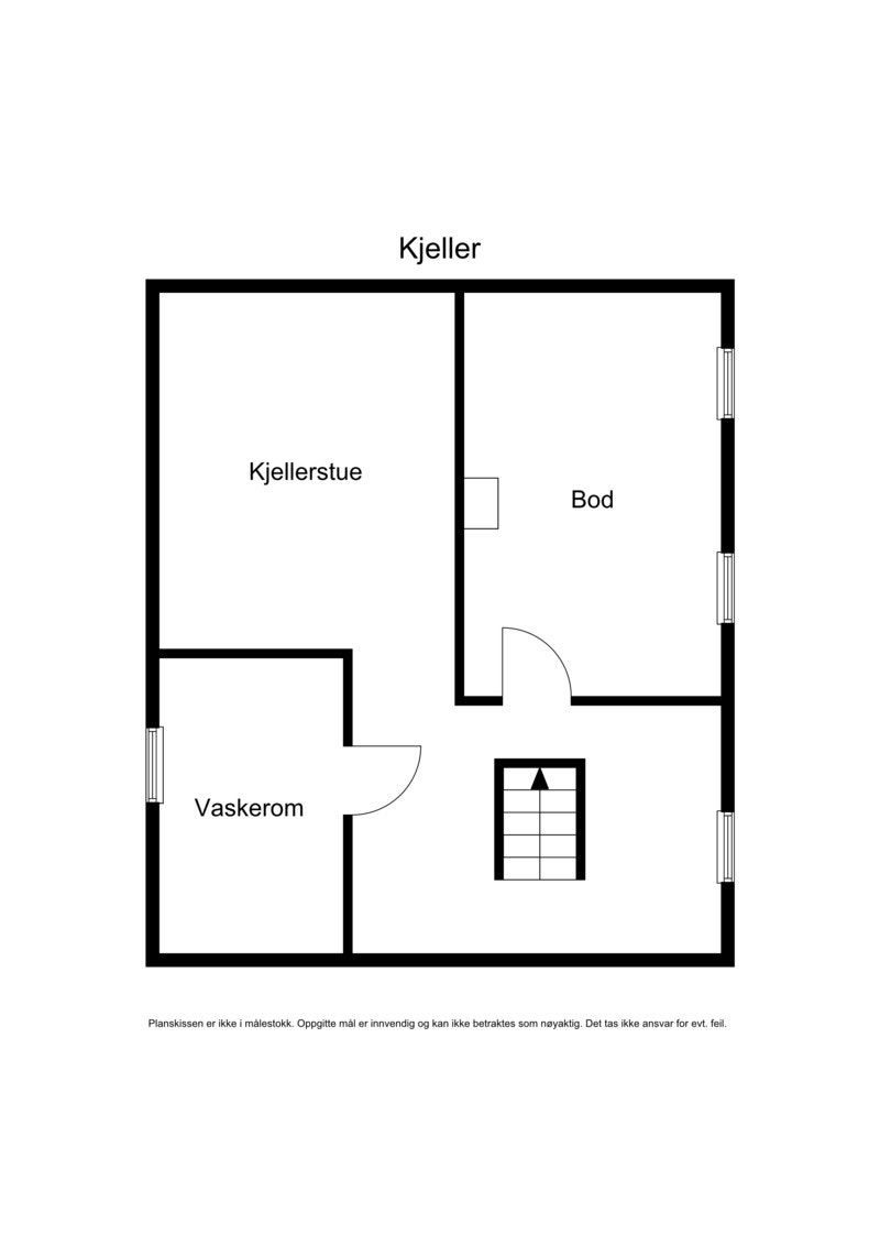 Plantegning kjeller. Galleribilde