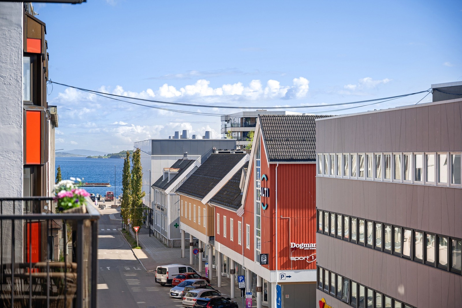 Fra 4. etasje er det god utsikt i flere retninger Galleribilde