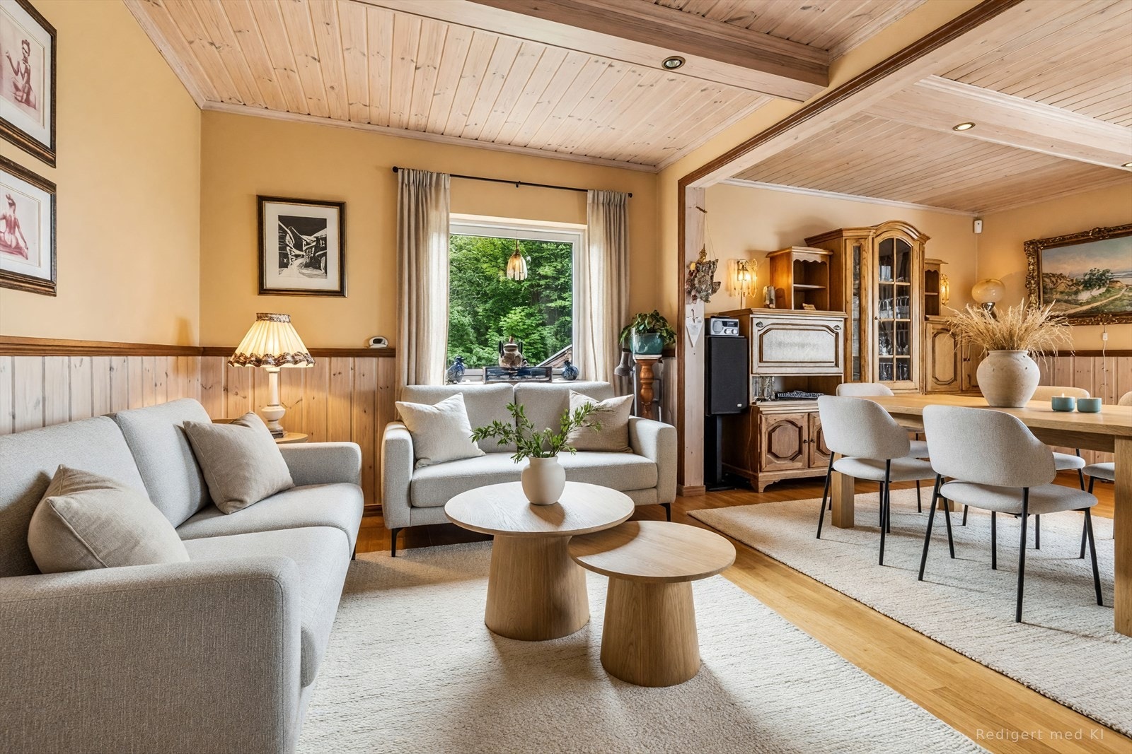 Noen av bildene i denne annonsen er digitalt innredet med KI for i vise boligens potensialet. Dette er et av dem. Det kommer til å være innredet annerledes på visningen. Galleribilde