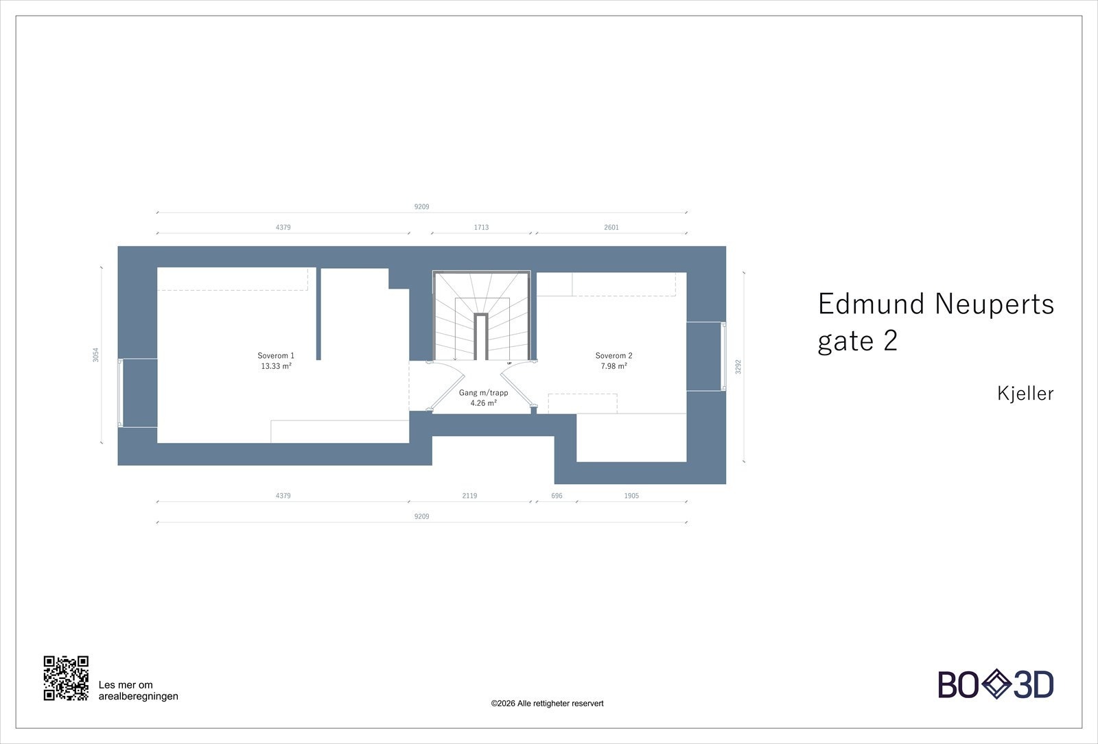 Videre ned finner man to gode soverom med mye oppbevaringsmuligheter. Galleribilde