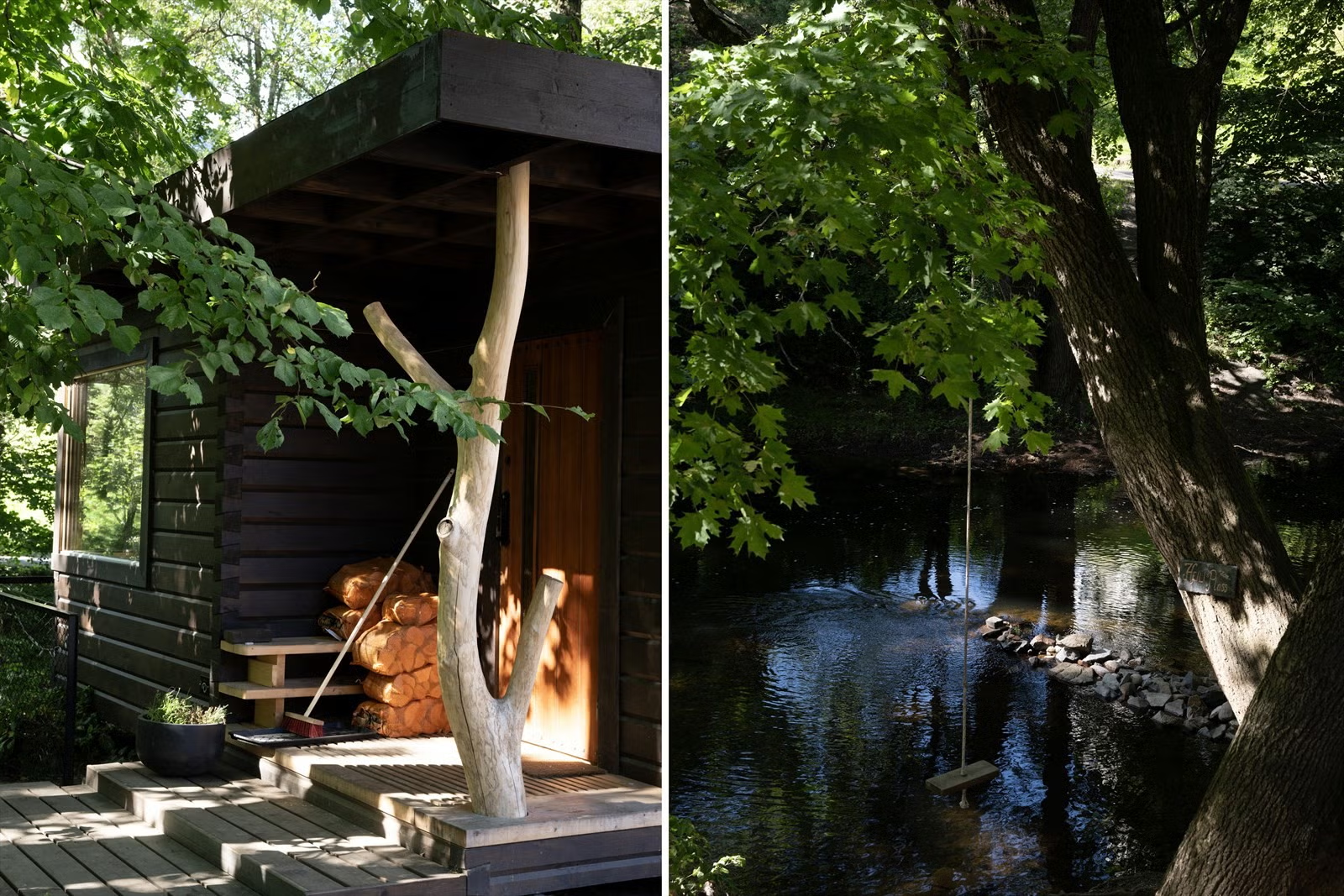 Lilleborg har Akerselvas eneste badstue med badeplass - beboere på Lilleborg har rabatt ved bruk av badstuen Galleribilde