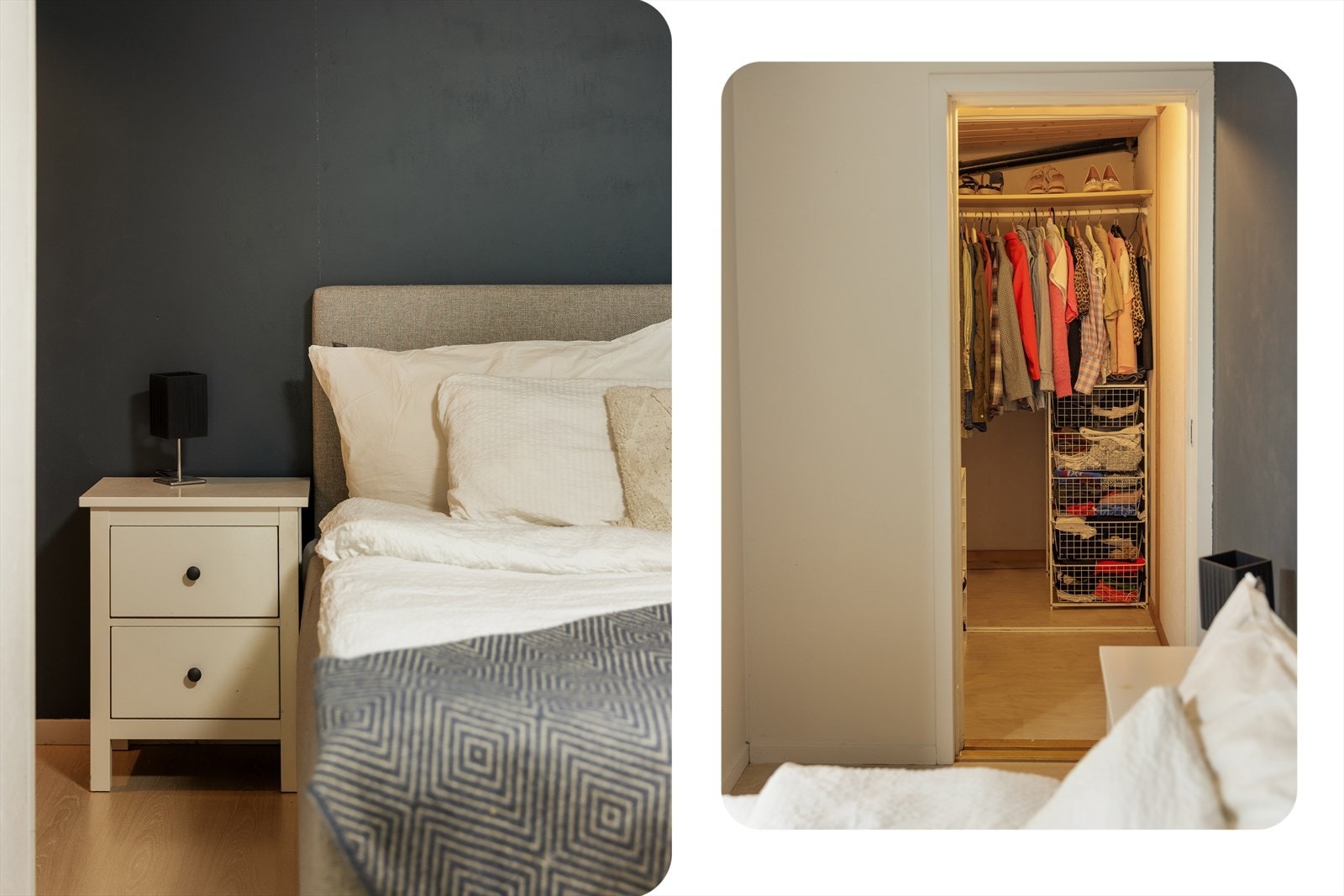 - Praktisk walk-in-closet med god oppbevaringsplass - Galleribilde