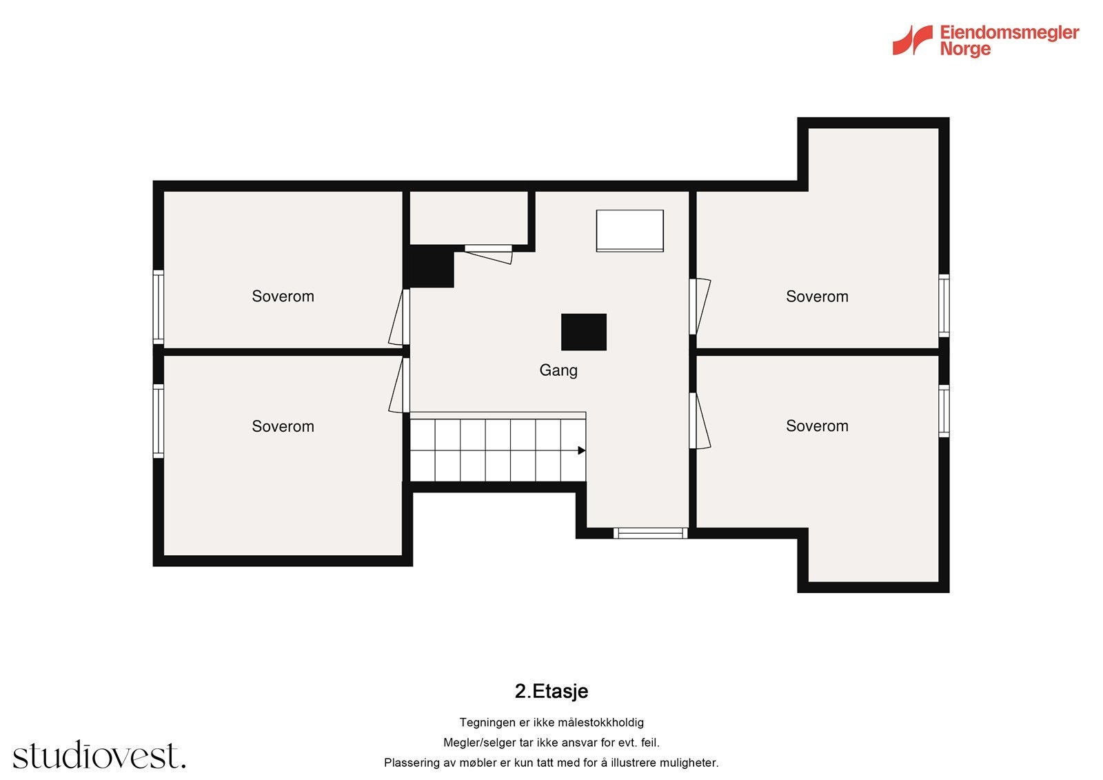 Planløsning 2.etasje Galleribilde