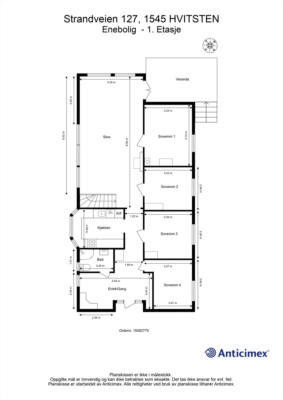 Plantegning 1. Etasje Galleribilde