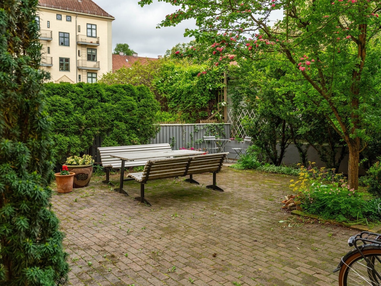 Bakgården grenser også direkte til Italiagården, som også er en stor og vakker bakgård her på Torshov. Galleribilde