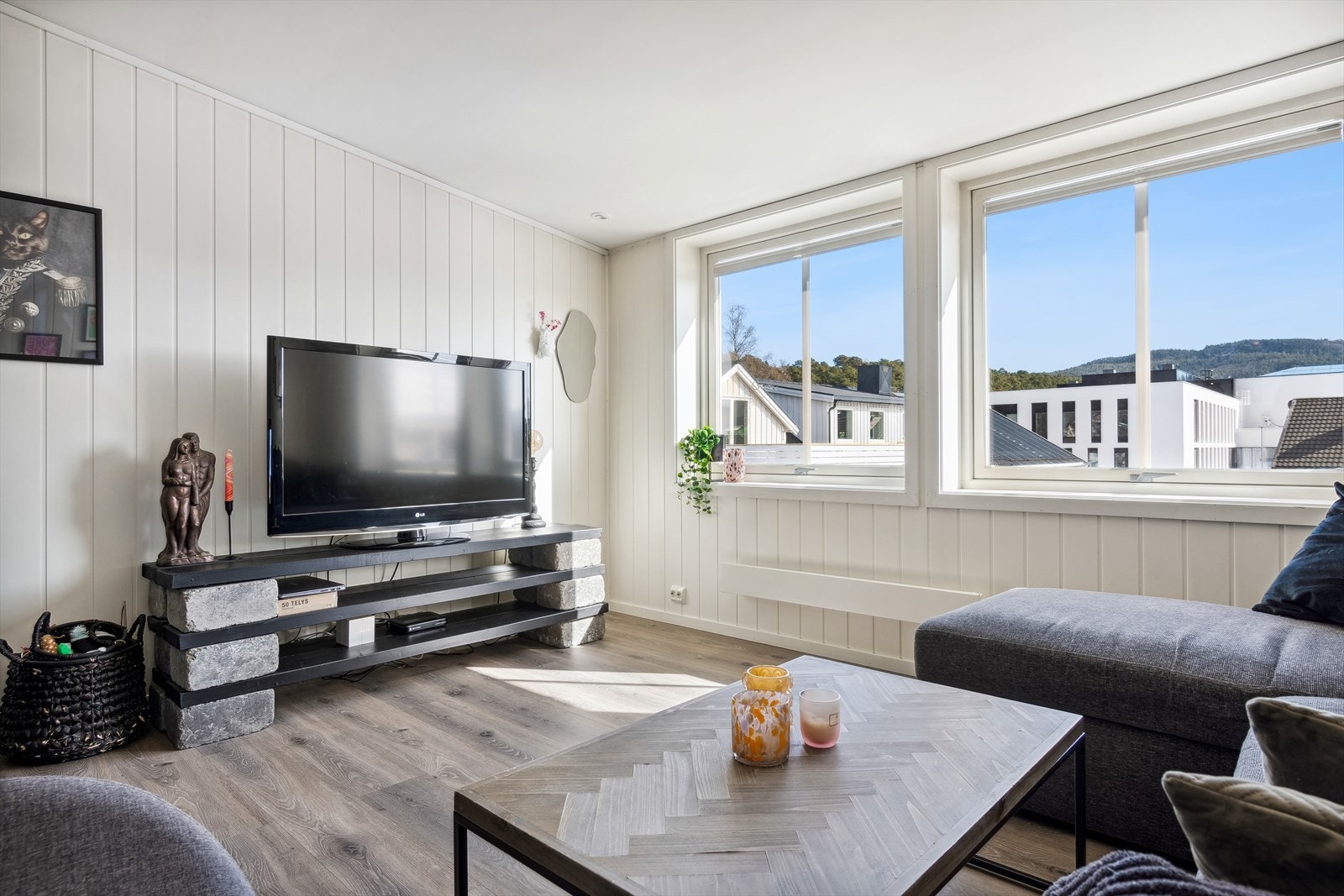 Leiligheten ble etablert i 2014 i et renovert bygg fra 1950. Galleribilde