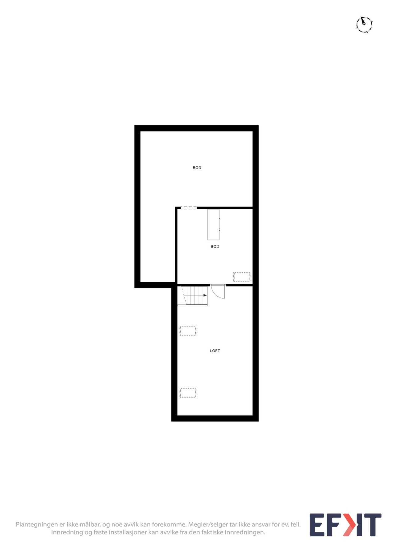 Plantegning loft Galleribilde