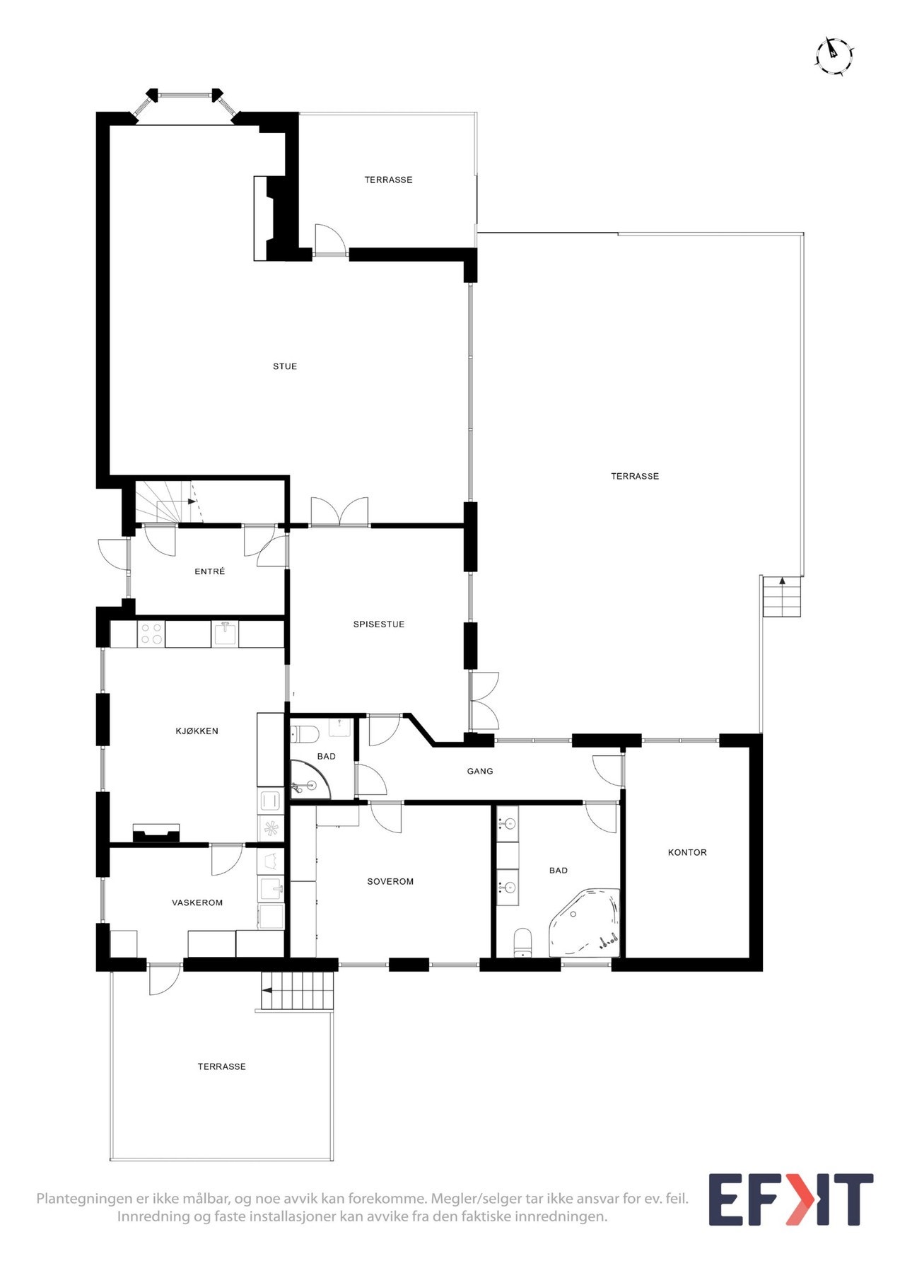 Plantegning hovedplan Galleribilde
