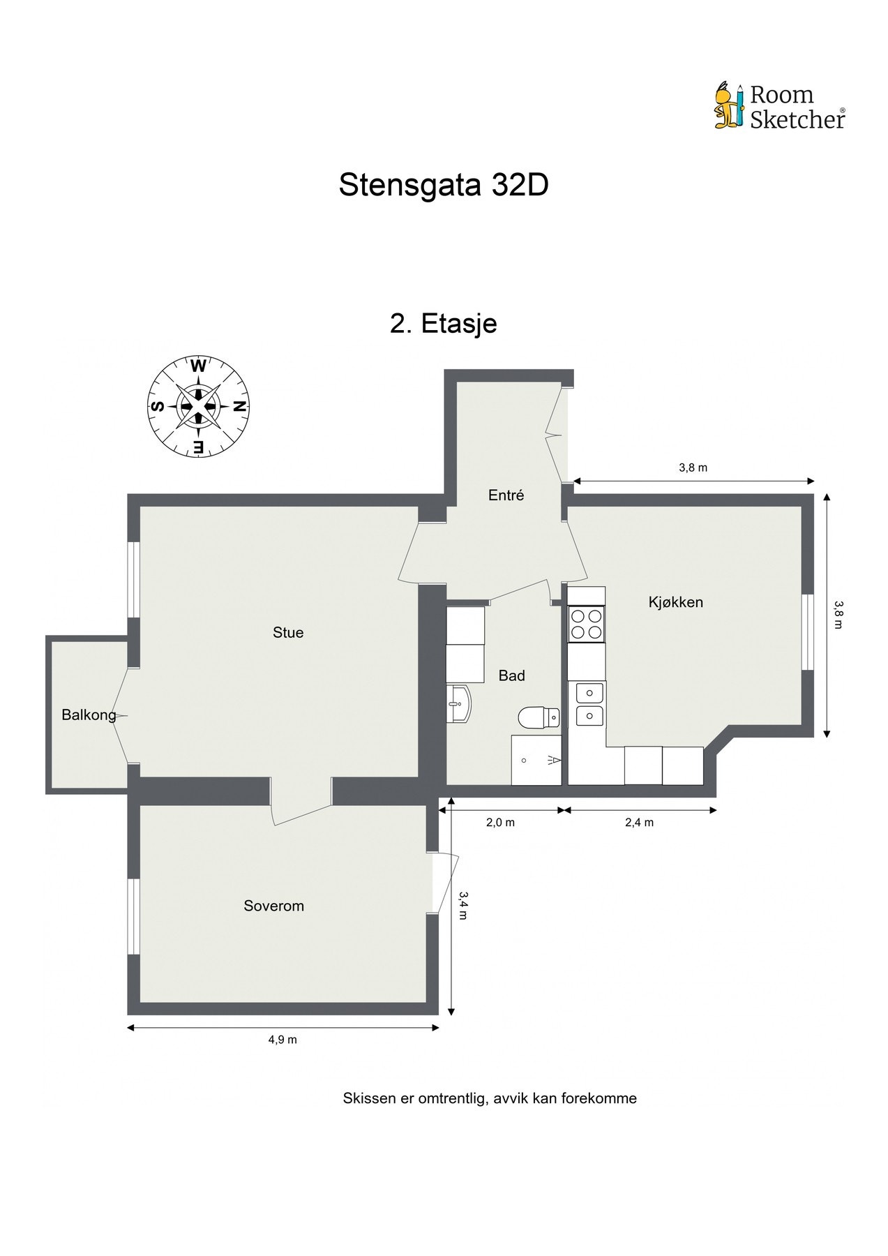 Plantegning Galleribilde