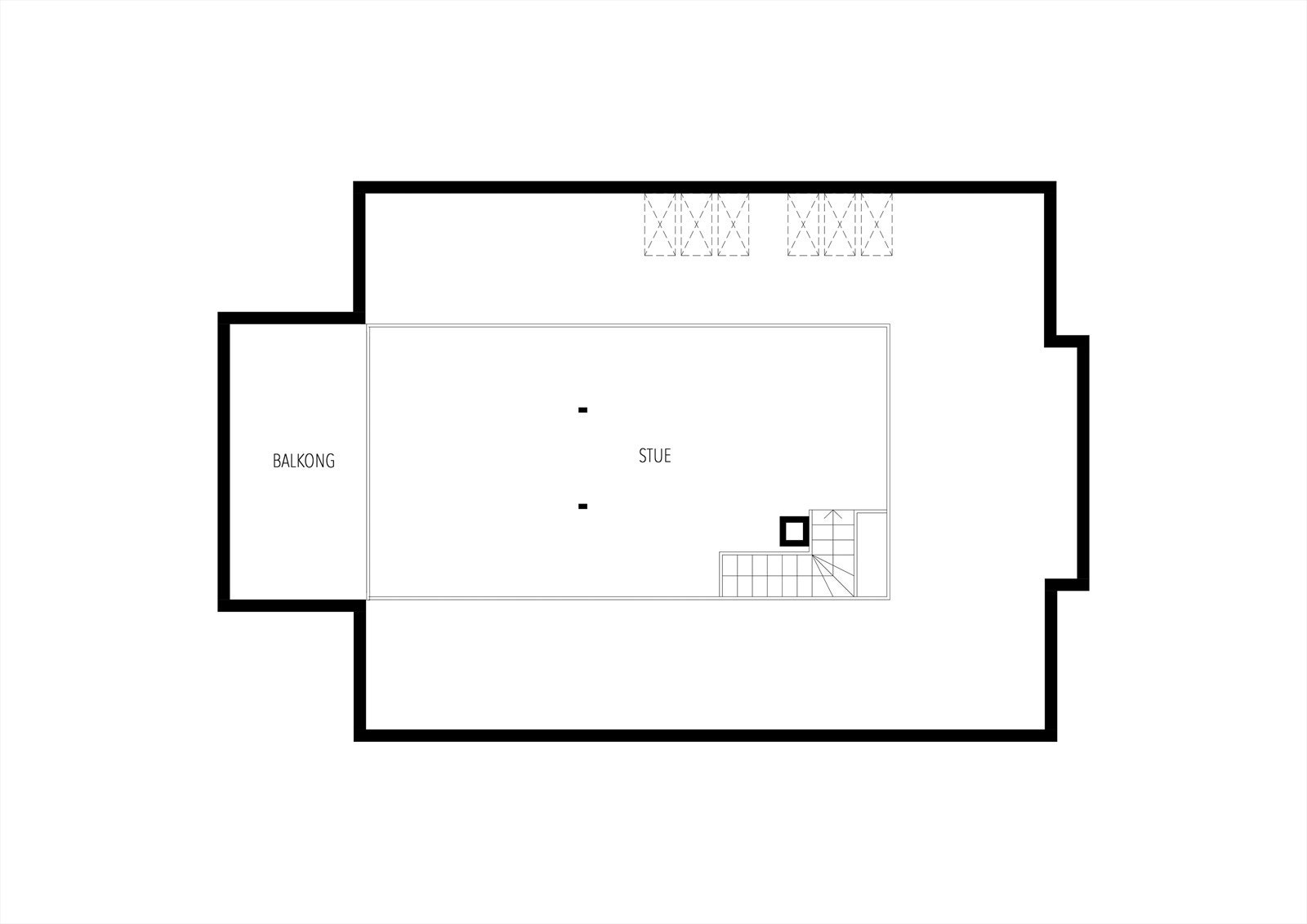 Plantegning loft. Galleribilde
