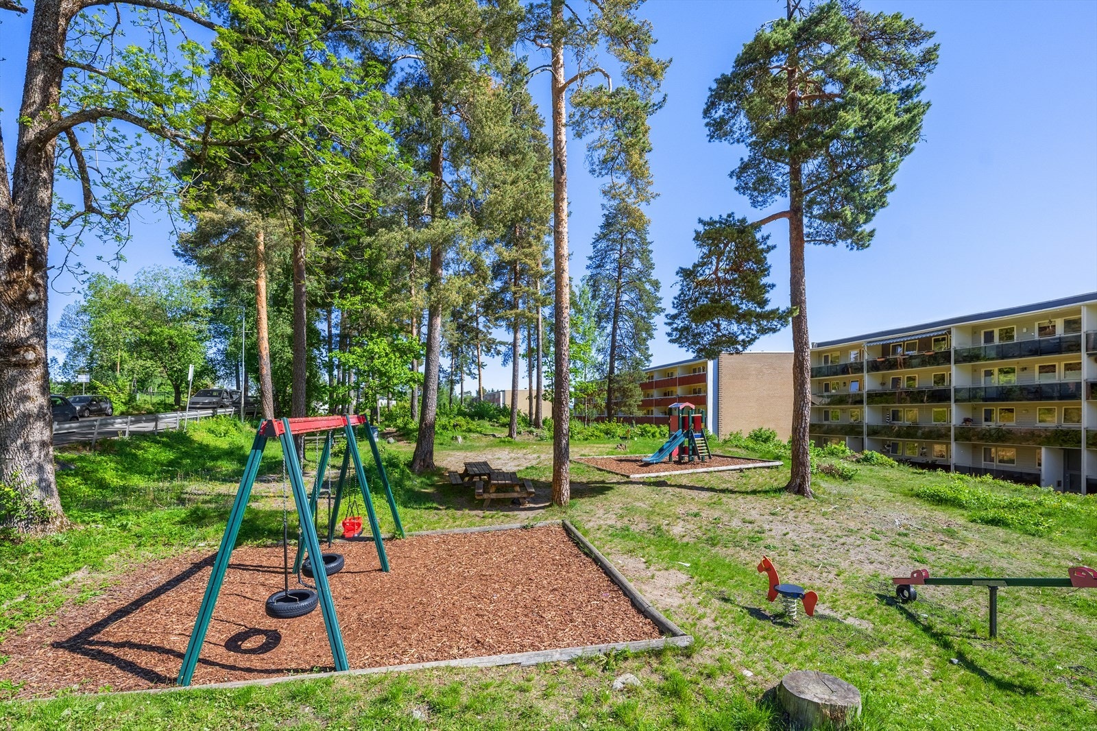 Sameiet har pent opparbeidede fellesarealer til glede for beboerne. Galleribilde