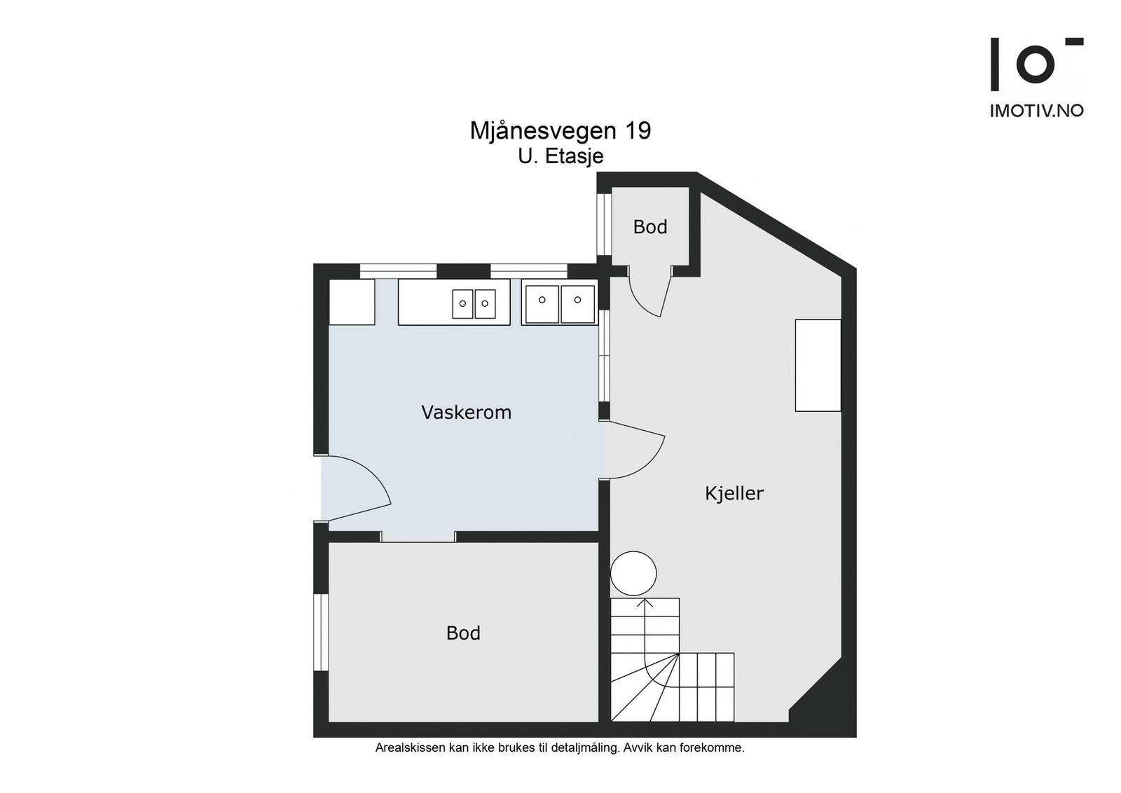 Plantegning kjelleretasje | Areal: 39 kvm (BRA-i) Galleribilde