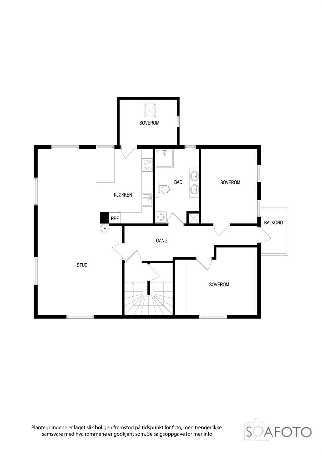 Plantegning 2. etasje Galleribilde