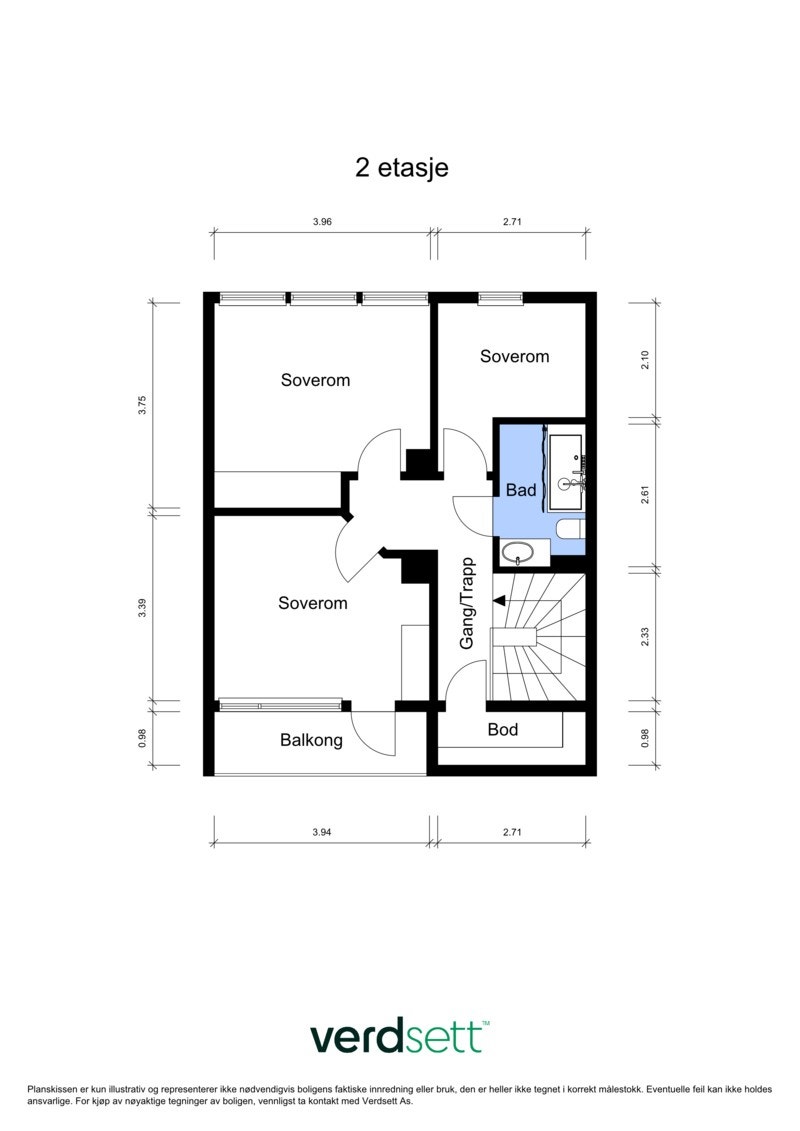 - Plantegning 2.etg - Galleribilde