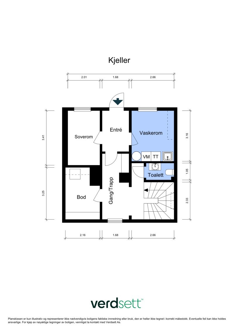 - Plantegning kjeller - Galleribilde