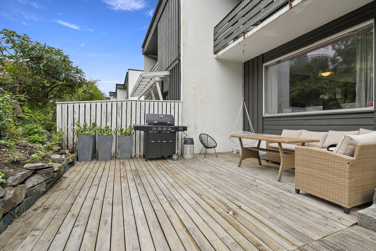 - Med gode solforhold man nyte solen her til ca 19 sommerstid - Galleribilde