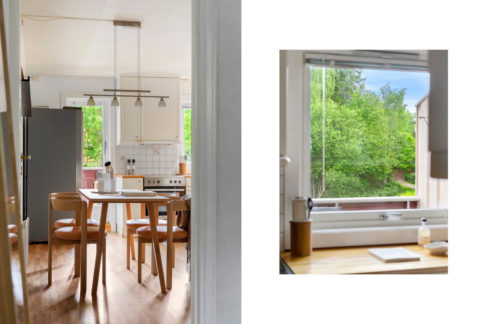 Den enkle tilgangen fra kjøkkenet gir deg muligheten til å nyte gode middager ute i frisk luft på fine sommerdager. Galleribilde