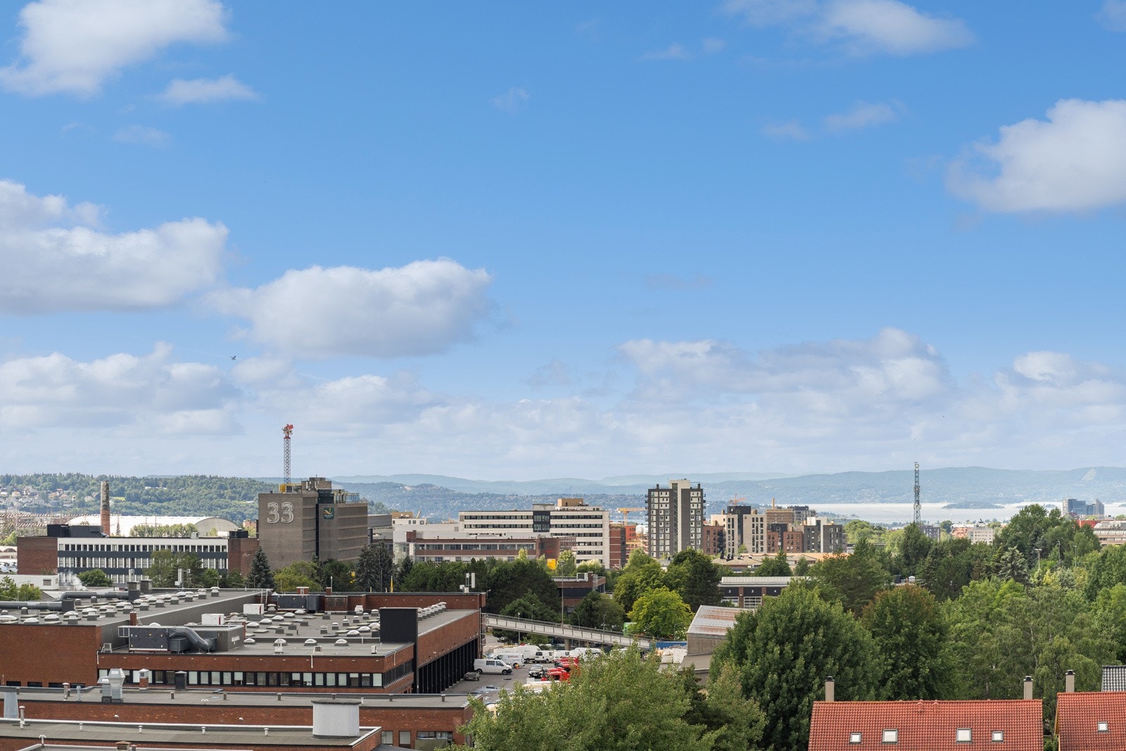 Fra takterrassen har du utsiktover Oslo by! Galleribilde