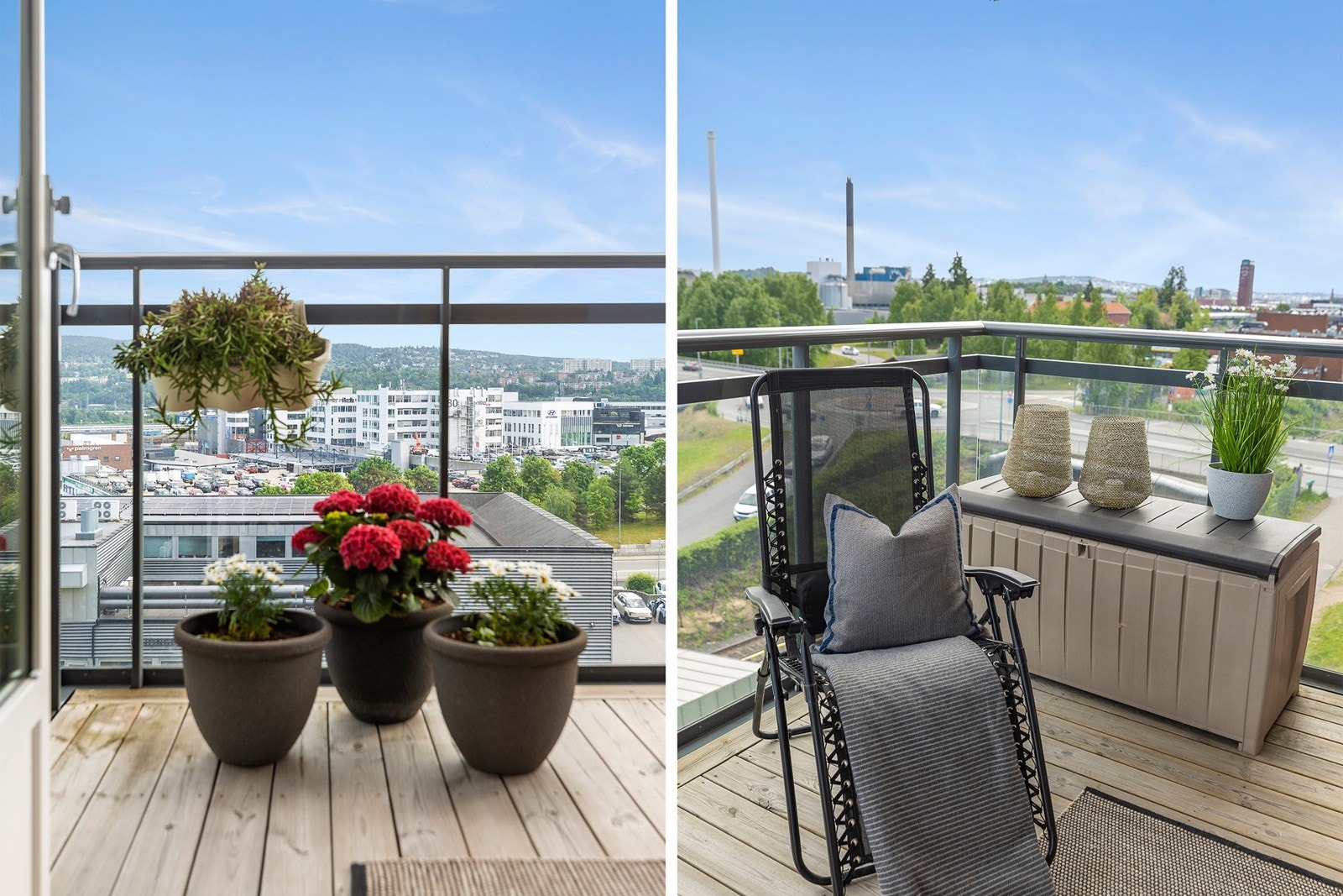 Med sine 7m² har balkongen god plass til utemøbler og avslapning i solen. Galleribilde