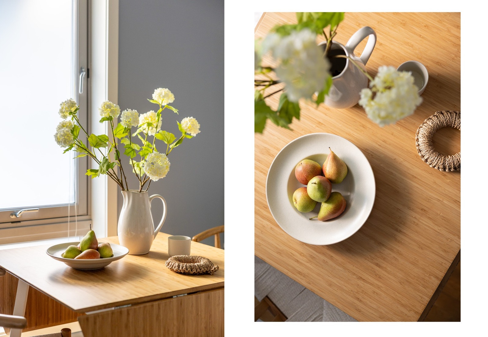 Det er plass til å innrede med spisebord ved vinduet. Galleribilde