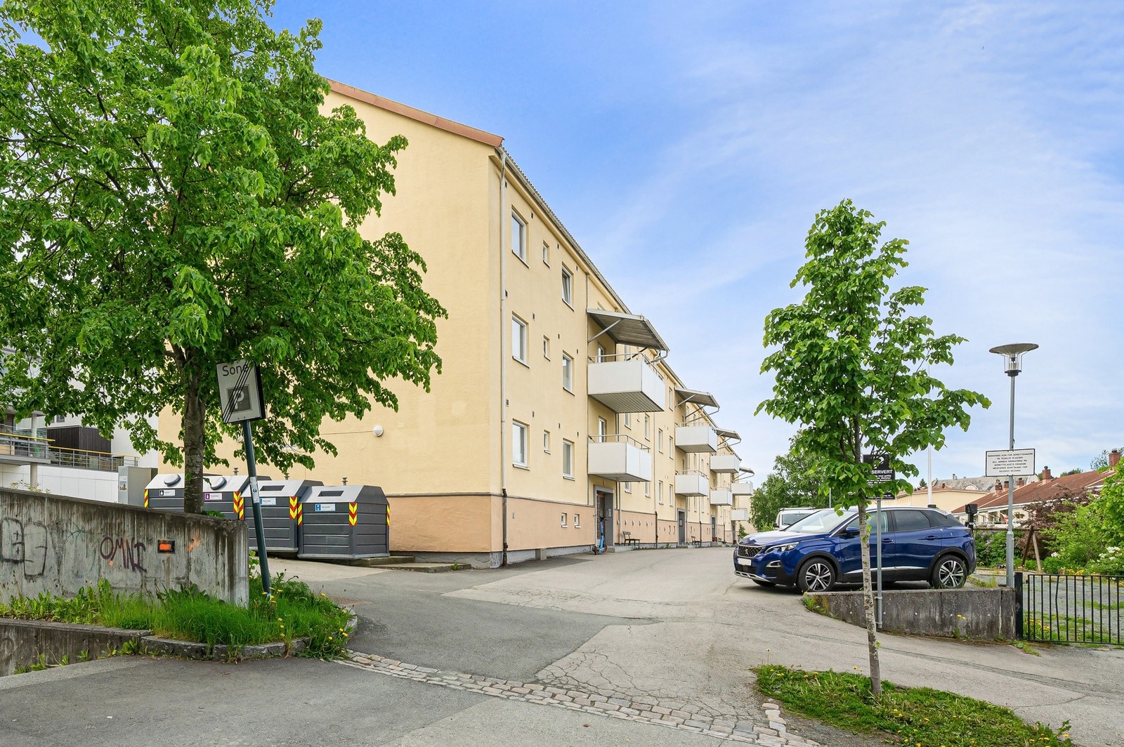 Parkeringsplasser tildeles etter søknad til TOBB. Galleribilde