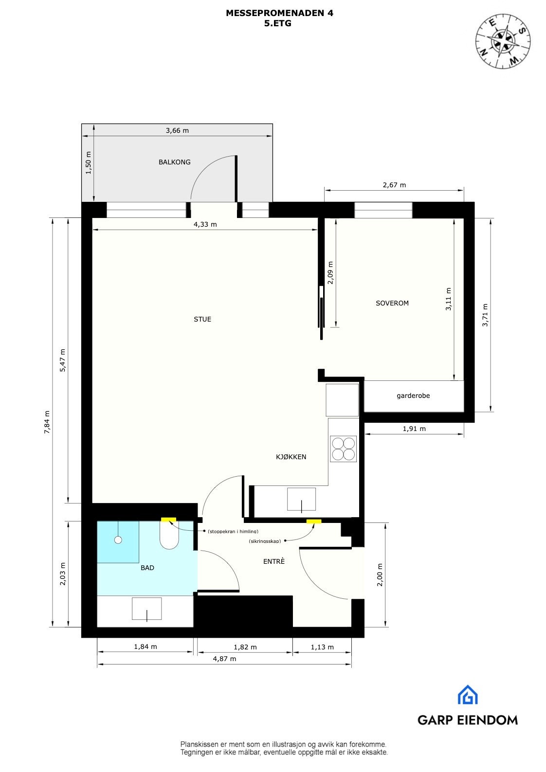 Plantegning 5.etasje Galleribilde