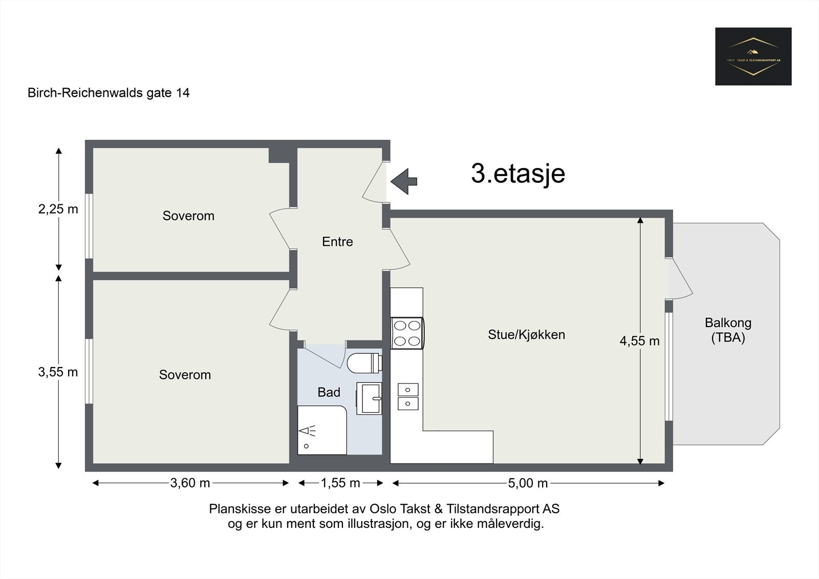 Plantegning til orientering. Galleribilde