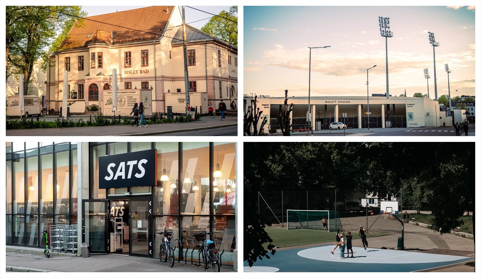 Innen 5 minutters gange finner du både SATS Bislett, SATS Fagerborg, Bislett Stadion og Lille Bislett med fotball og basketbane. Galleribilde
