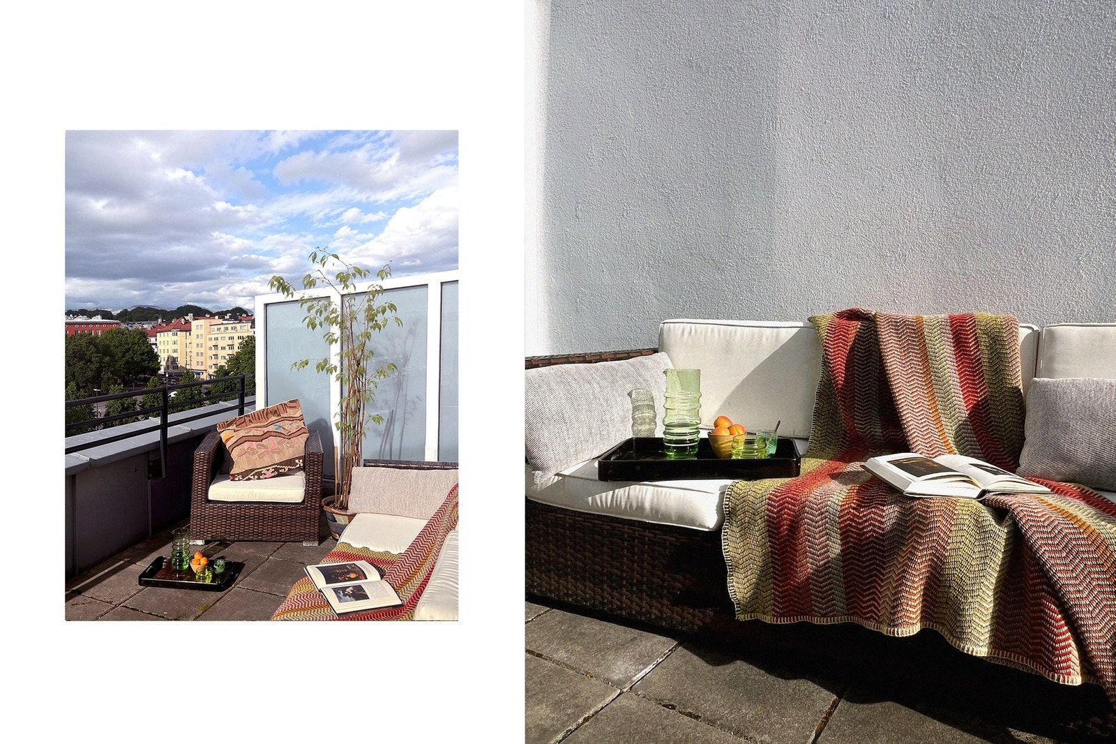 En herlig forlengelse av leiligheten på sommerstid, hvor varme sommerdager kan nytes. Galleribilde