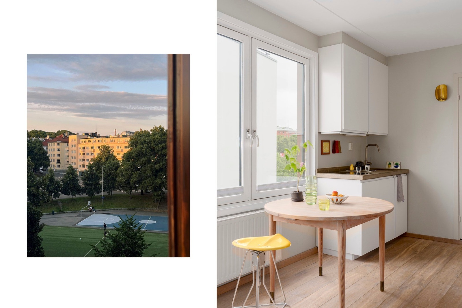 Utsyn fra leiligheten. Her bor du sentralt og urbant, samtidig rolig, skjermet og tilbaketrukket. Galleribilde