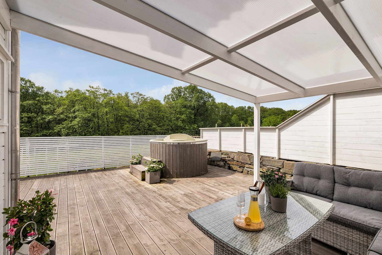 Terrasse - overbygget og skjermet Galleribilde