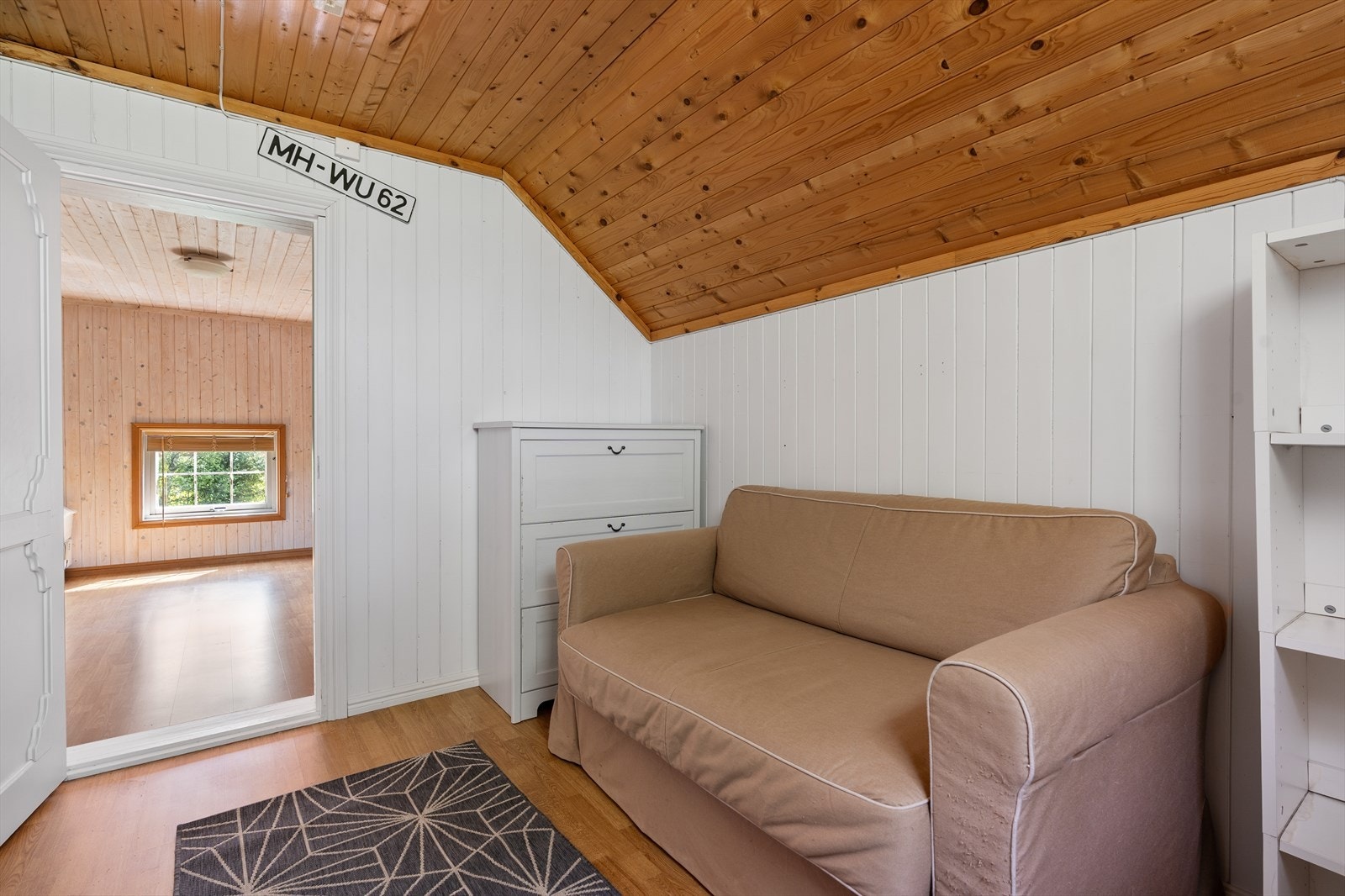 Loftstuen er på 11,5m². Galleribilde
