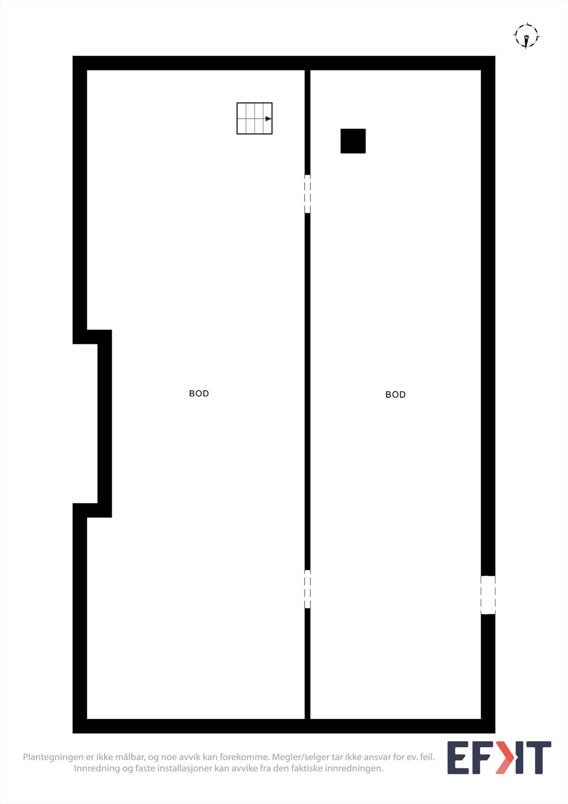 Plantegning kjeller Galleribilde