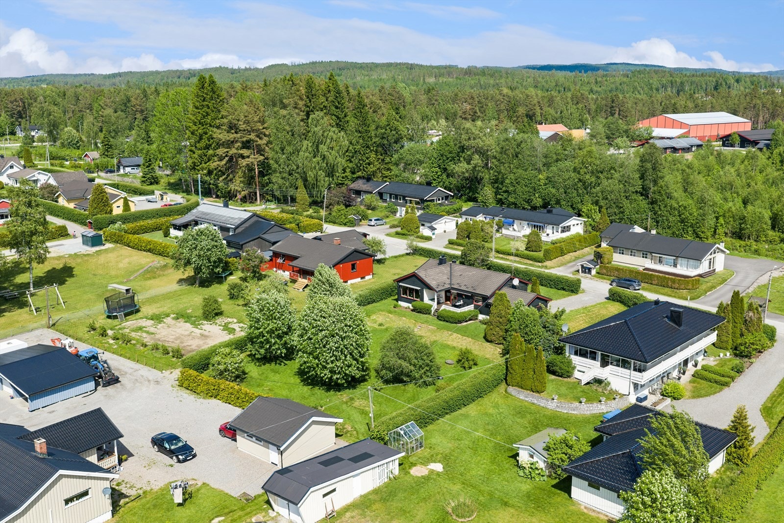 Beliggenheten i Hagebyen gir kort vei til fritidsaktiviteter som Eidskoghallen og ballbinge. Galleribilde
