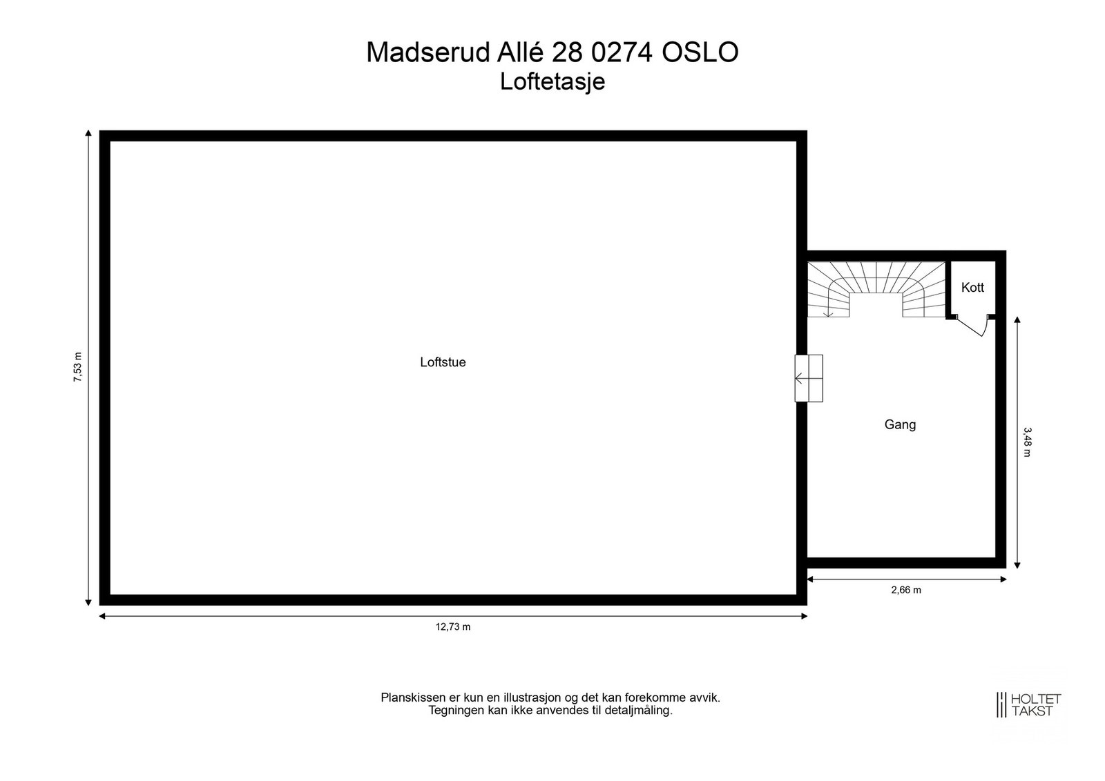 Plantegning - Loft Galleribilde