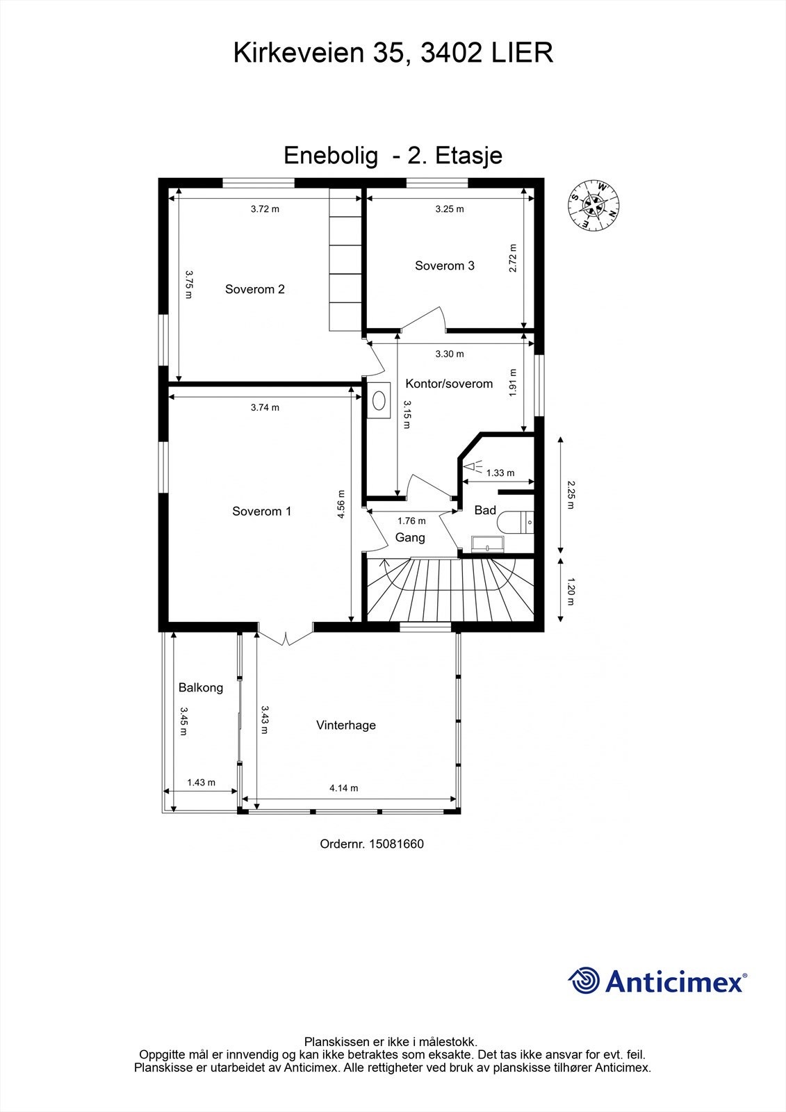 Plantegning- 2. etasje Galleribilde