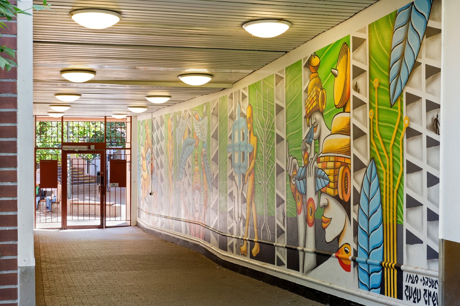 Akomst til bakgård og fellesarealer. Galleribilde