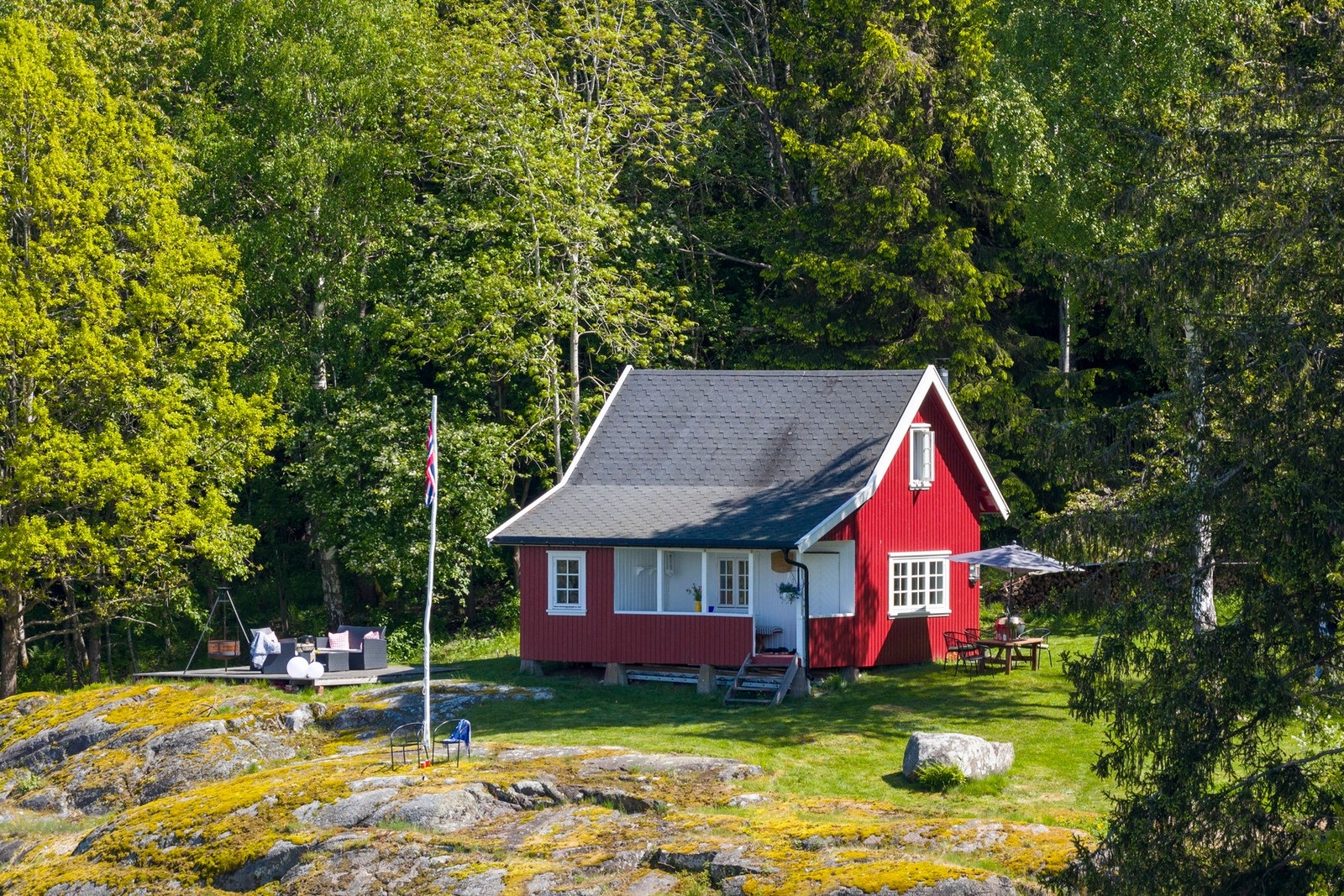 Her har du ditt eget private område klart for ekte ferieidyll og avslapning Galleribilde