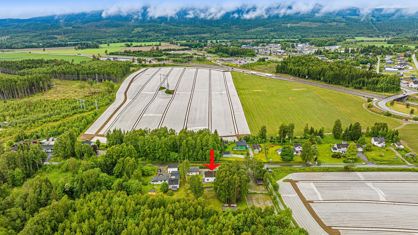 Beliggenhet med kort vei til E6 for effektiv pendling. Galleribilde