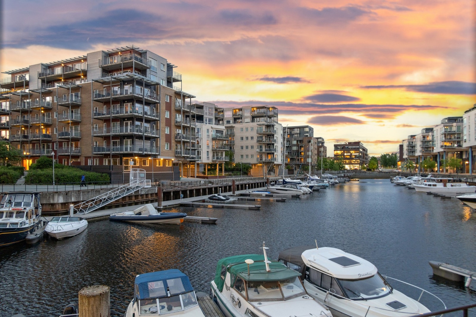 Leiligheten ligger pent til i feltet på Solsiden. Galleribilde