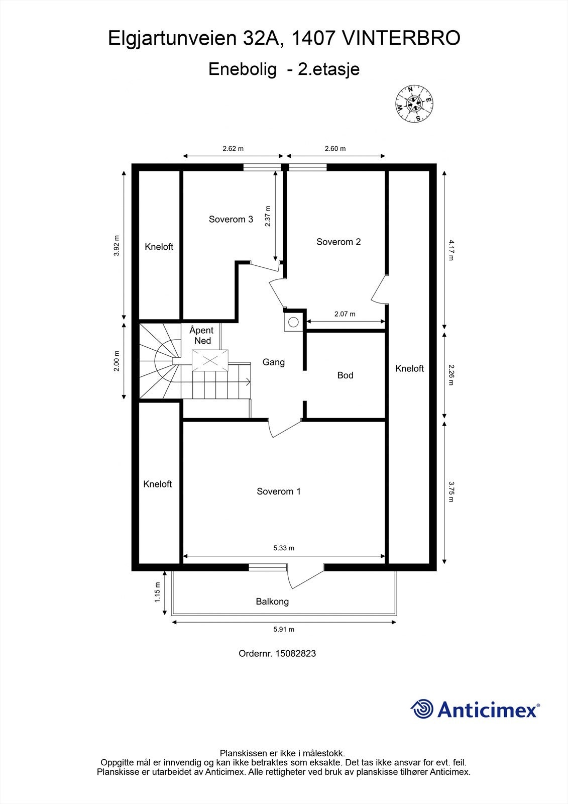 Plantegning 2.etasje Galleribilde