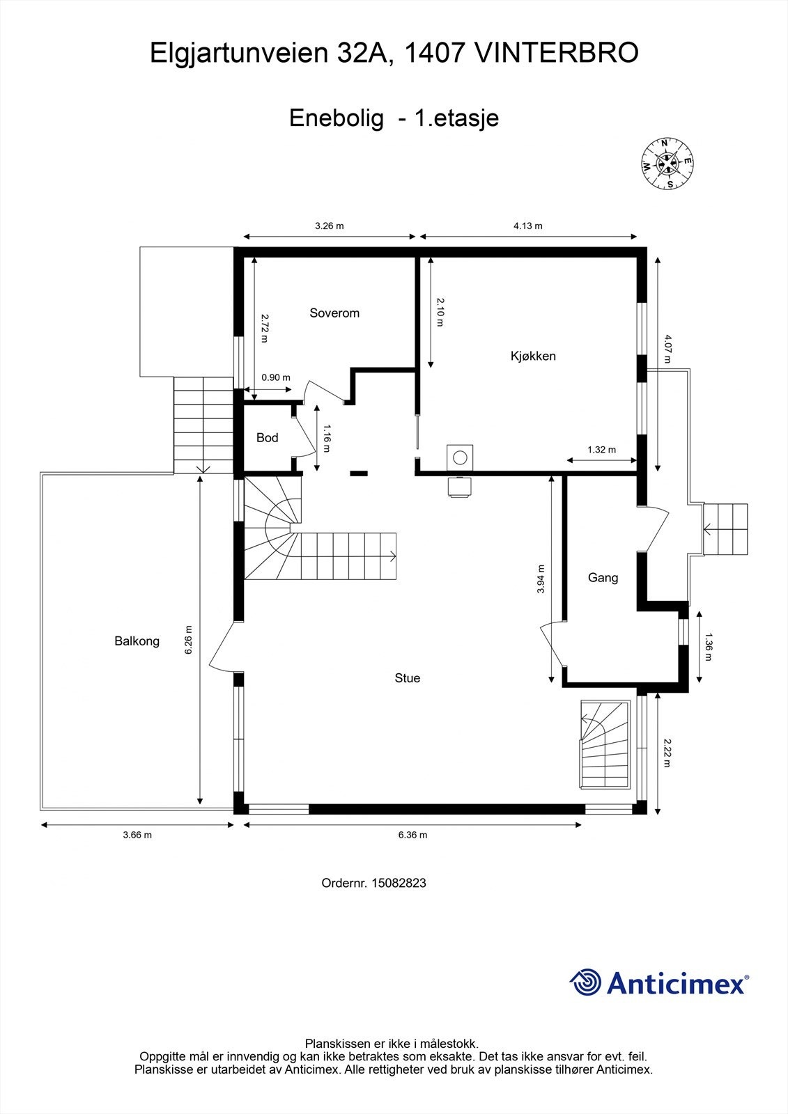 Plantegning 1.etasje Galleribilde