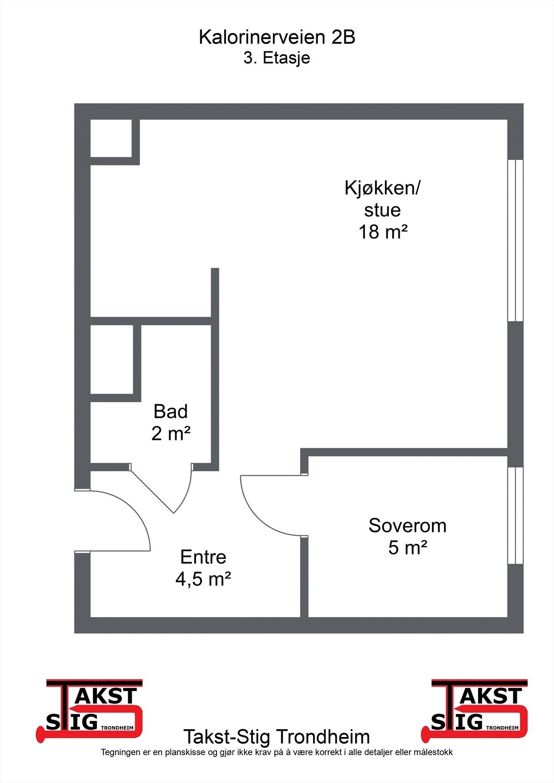 Planskisse 3. etasje Galleribilde
