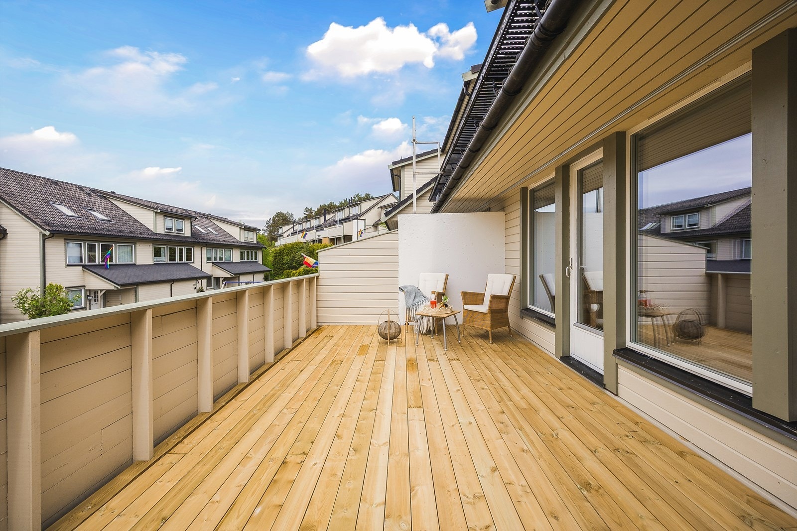 Terrassen har god plass til å innrede med ulike soner Galleribilde