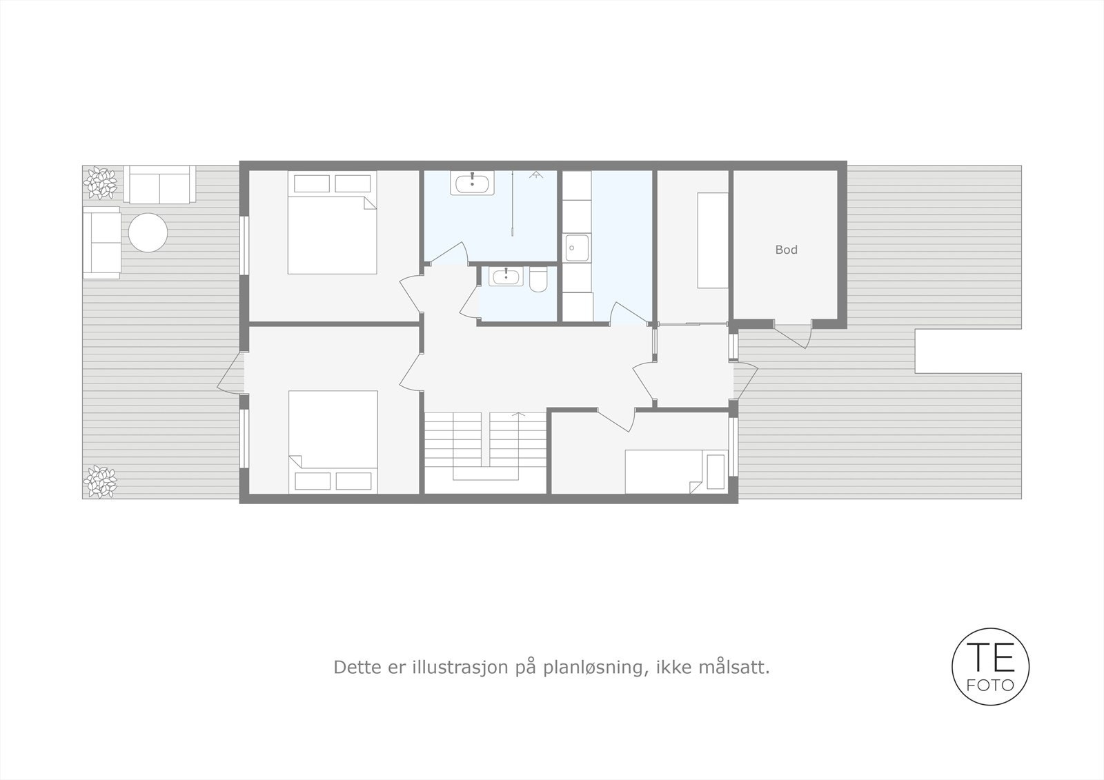 Plantegning 1. etg Galleribilde