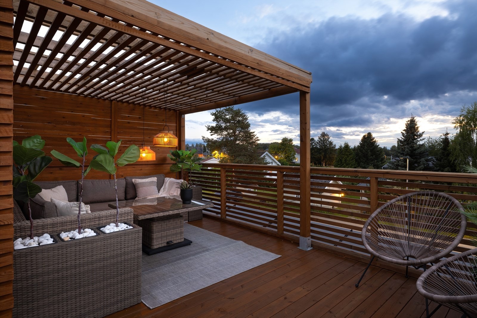 På taket er det takterrasse på ca. 40 m². Galleribilde